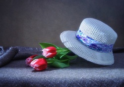 Tulips and Hat