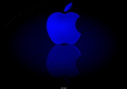 Apple in blue from my Studio