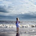 Little Girl Near Sea