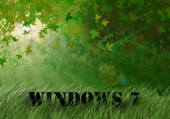 windows 7 grass XD