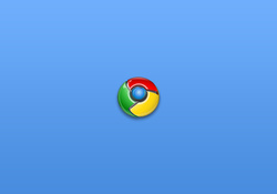 Blue BackGround Google Chrome