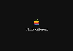 Think Different _ Old Apple Logo