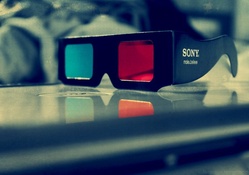 Red blue 3D glasses