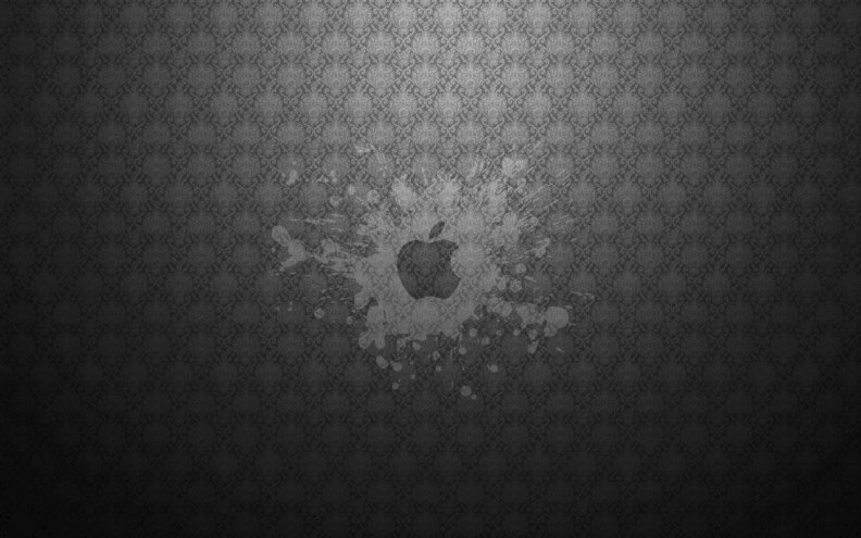 apple logo on the wall
