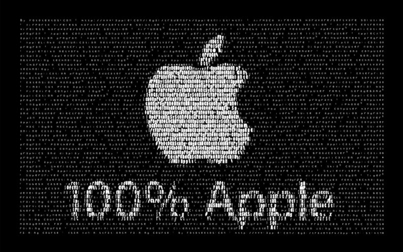100 percents Apple