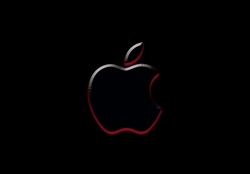 Apple in black