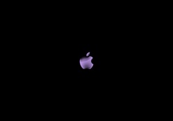 Apple logo purple