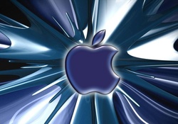 Blue apple digital splash
