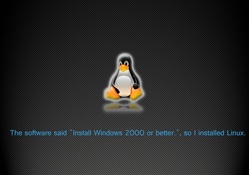 ...so I installed Linux