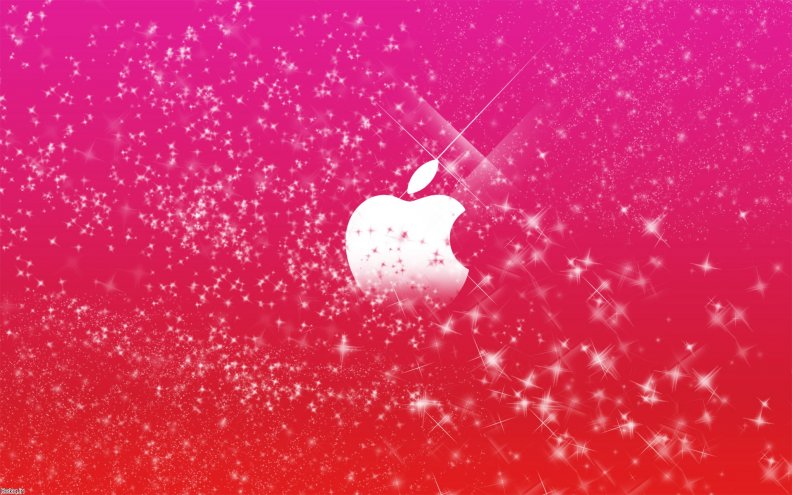apple pink stars