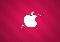 Mac Logo on Fuschia Background