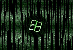 Windows In A Matrix Code