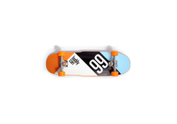 skateboard orange and blue