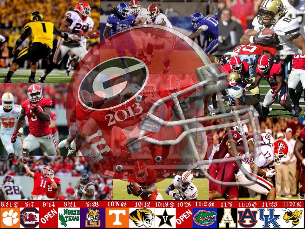 Georgia Bulldogs 2013 Football Schedule