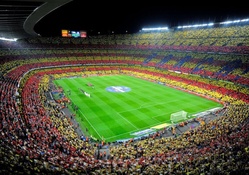 camp nou soccer stadium in barcelona