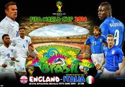 ENGLAND _ ITALY WORLD CUP 2014