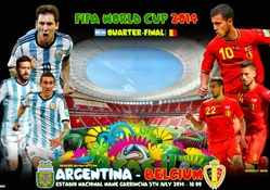 ARGENTINA _ BELGIUM QUARTER_FINAL WORLD CUP 2014