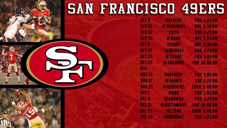 San Francisco 49ers 2013 schedule 