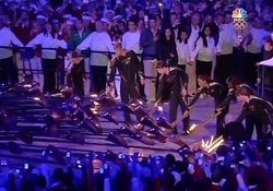 2012 Olympics: Lighting The Cauldron