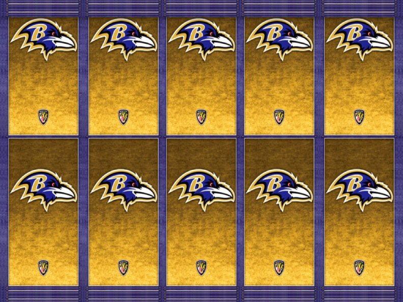 Baltimore Ravens Gold Logos v4
