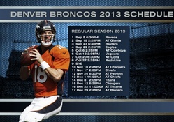 Denver Broncos 2013 schedule