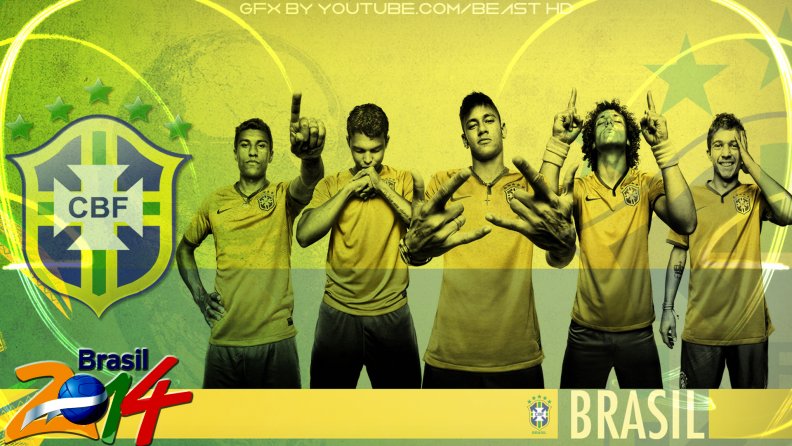 Brazil National Team: 2014 World Cup Wallpaper (HD)