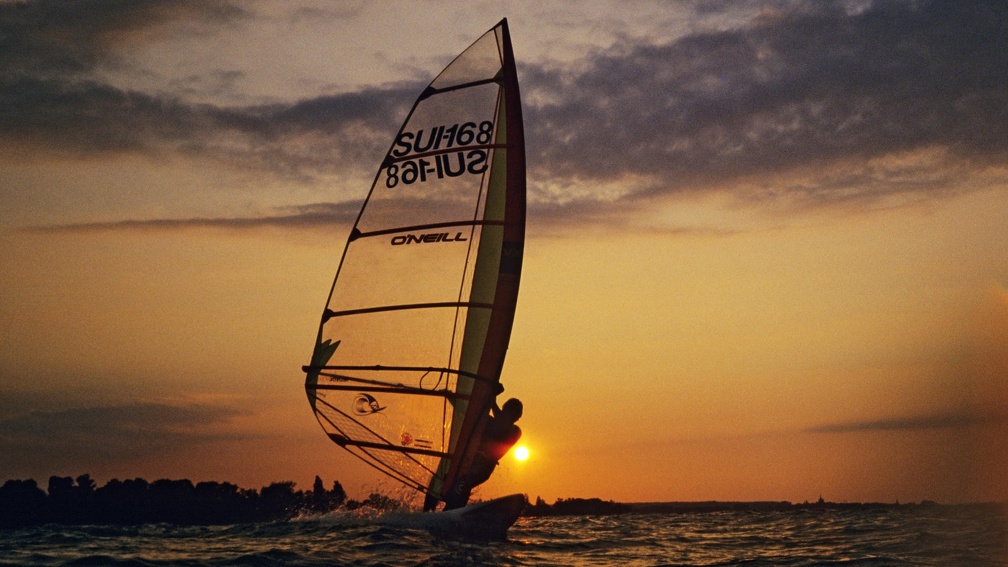 Windsurfing at Sunset