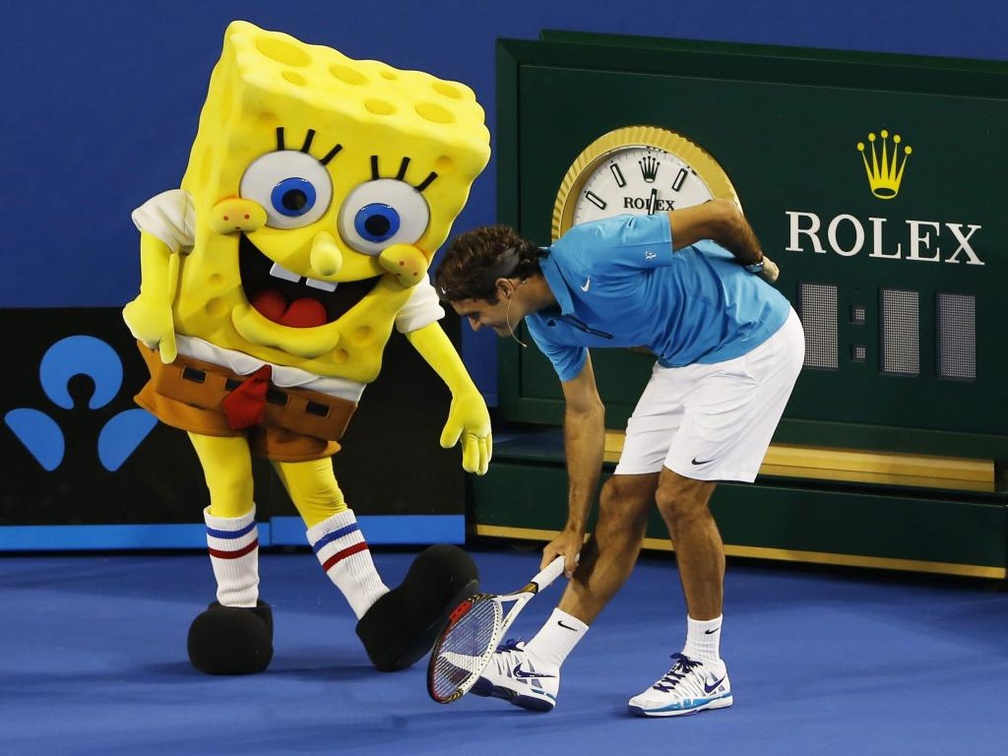 Roger Federer And Sponge Bob