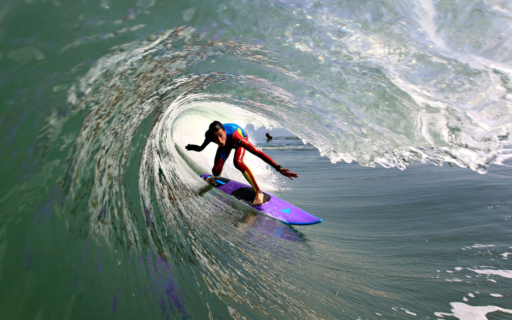 Surfing Through a Wave