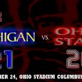 THE GAME 2012 MICHIGAN 21 VS. OHIO STATE 26