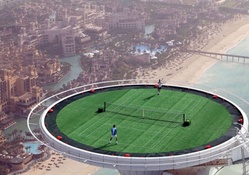 highest tennis court in dubai