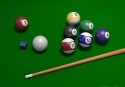 Billiards Green Table by Kerem Kupeli