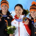 Hong Zhang Gold, Ireen Wust Silver, Margot Boer Bronze