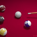 Billiards Red Table by Kerem Kupeli
