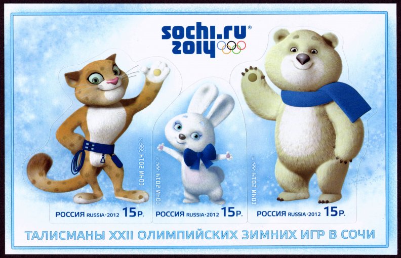 Mascots Olympic Games Sochi 2014