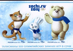 Mascots Olympic Games Sochi 2014