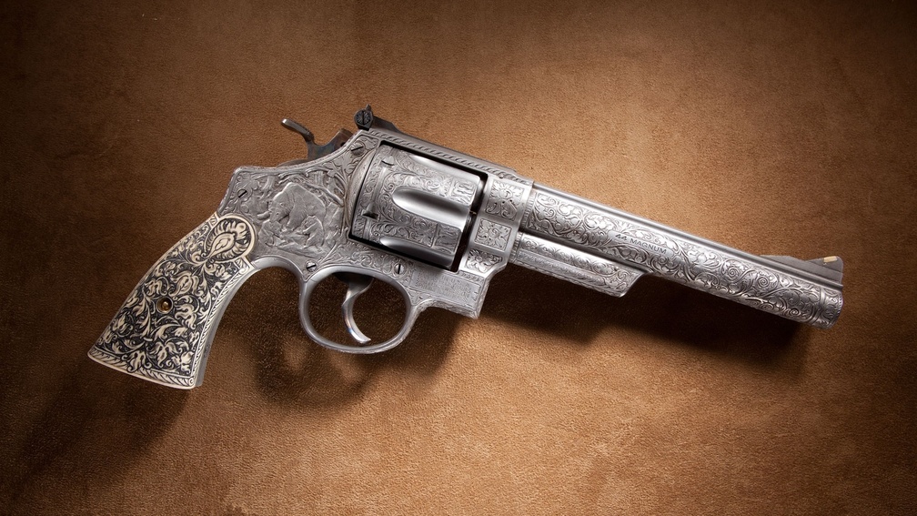 Beautiful engrave revolver