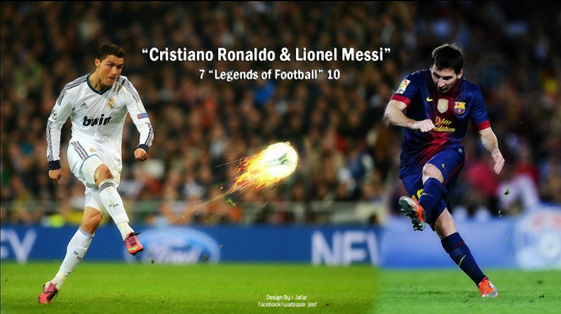 cristiano ronaldo &amp; lionel messi _ legends of football