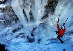 Extreme Ice Climbing Sport
