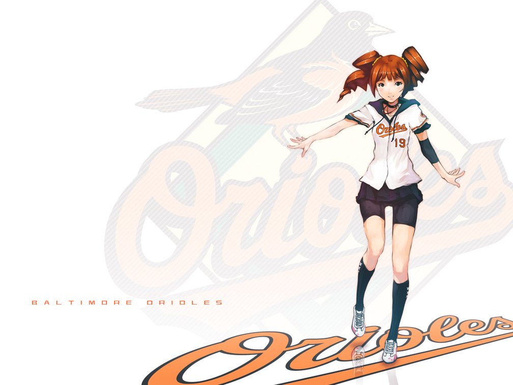 Baltimore Orioles Anime Girl