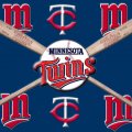 Minnesota Twins crossed bats