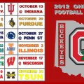 2012 OHIO STATE FOOTBALL SCHEDULE