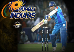 mumbai indian's logo and captain