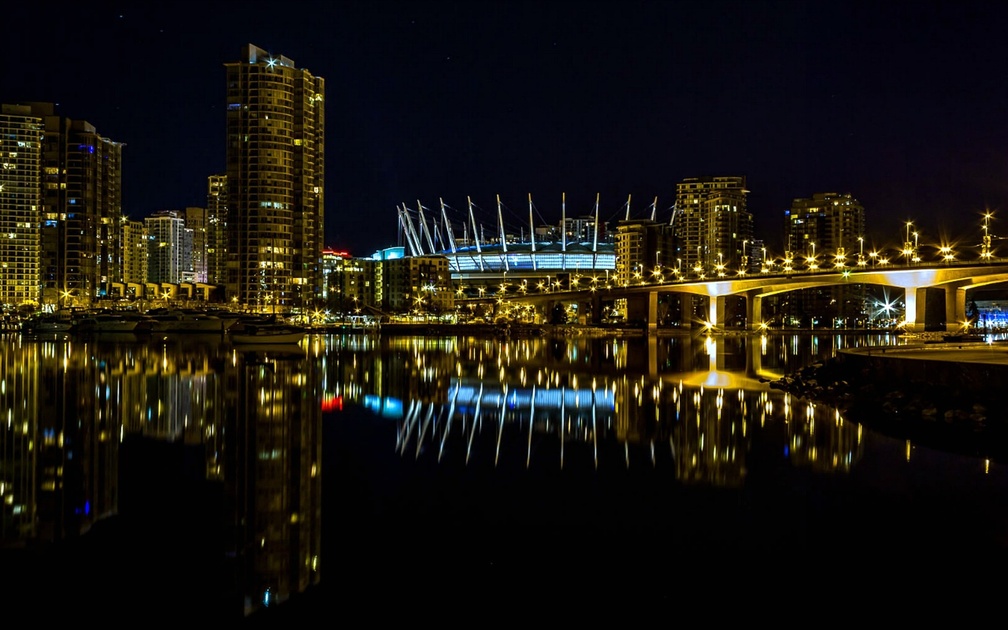 Nightscape of Vancouver, BC