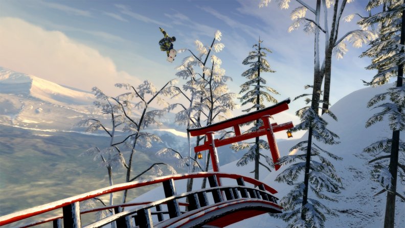 snowboarding big air in japan