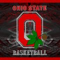 OHIO STATE BASKETBALL RED BLOCK O