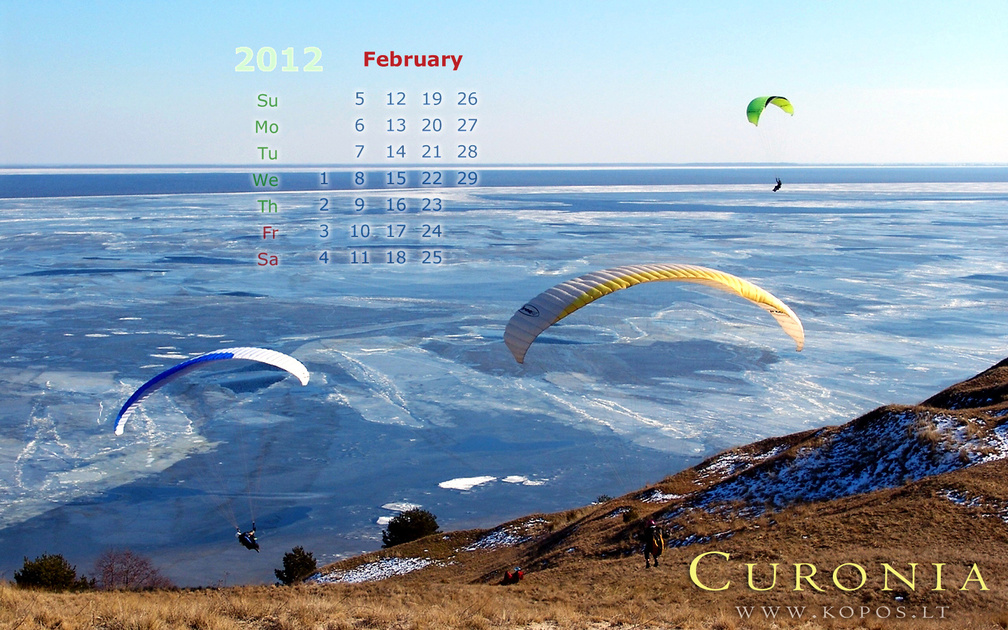 Paragliding over Curonia dunes