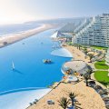 worlds largest pool in san alfanso resort in chile
