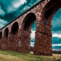 spectacular brick arched bridge