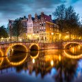 Amsterdam Canals at Night